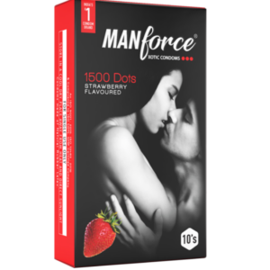 Manforce Strawberry 1500 Dotted Condom 1 pack (10pcs)
