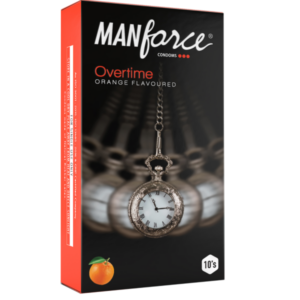 Manforce Overtime Orange Flavoured Condom 1 pack (10pcs)